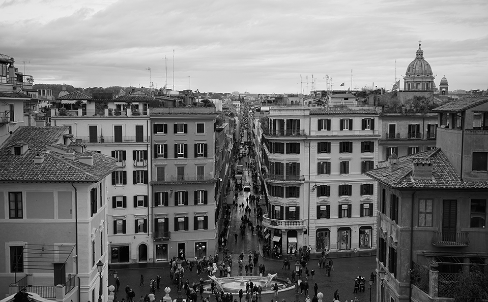 View from the Spanish Steps, Rome, Italy by Stephen Je