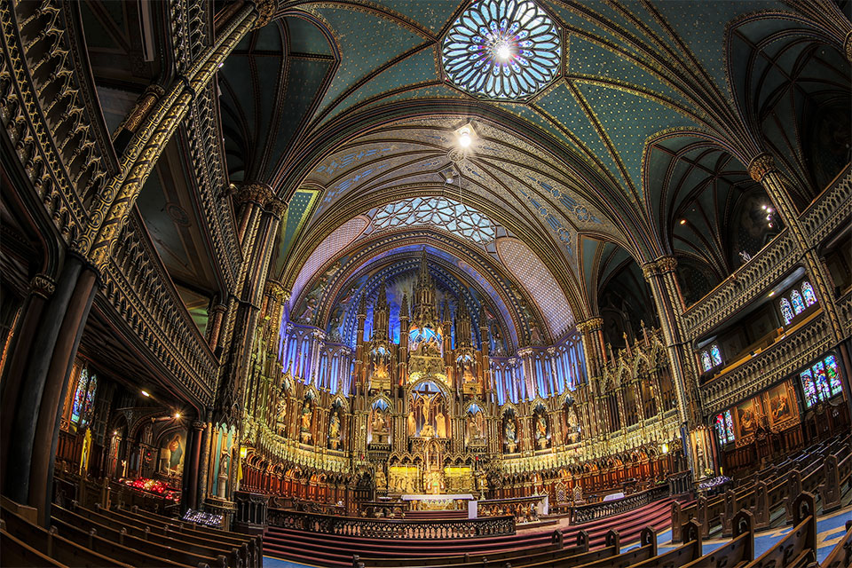 Notre-Dame Basilica of Montreal by Stephen Je